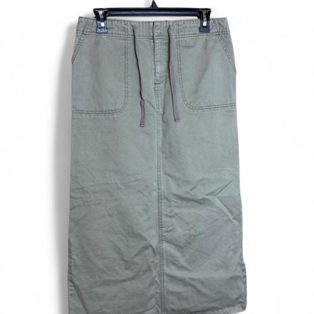 Vintage Old Navy Natural Fibers Green Maxi Skirt